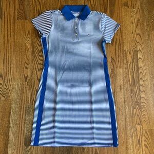 Vineyard Vines Blue and White Striped Polo Dress